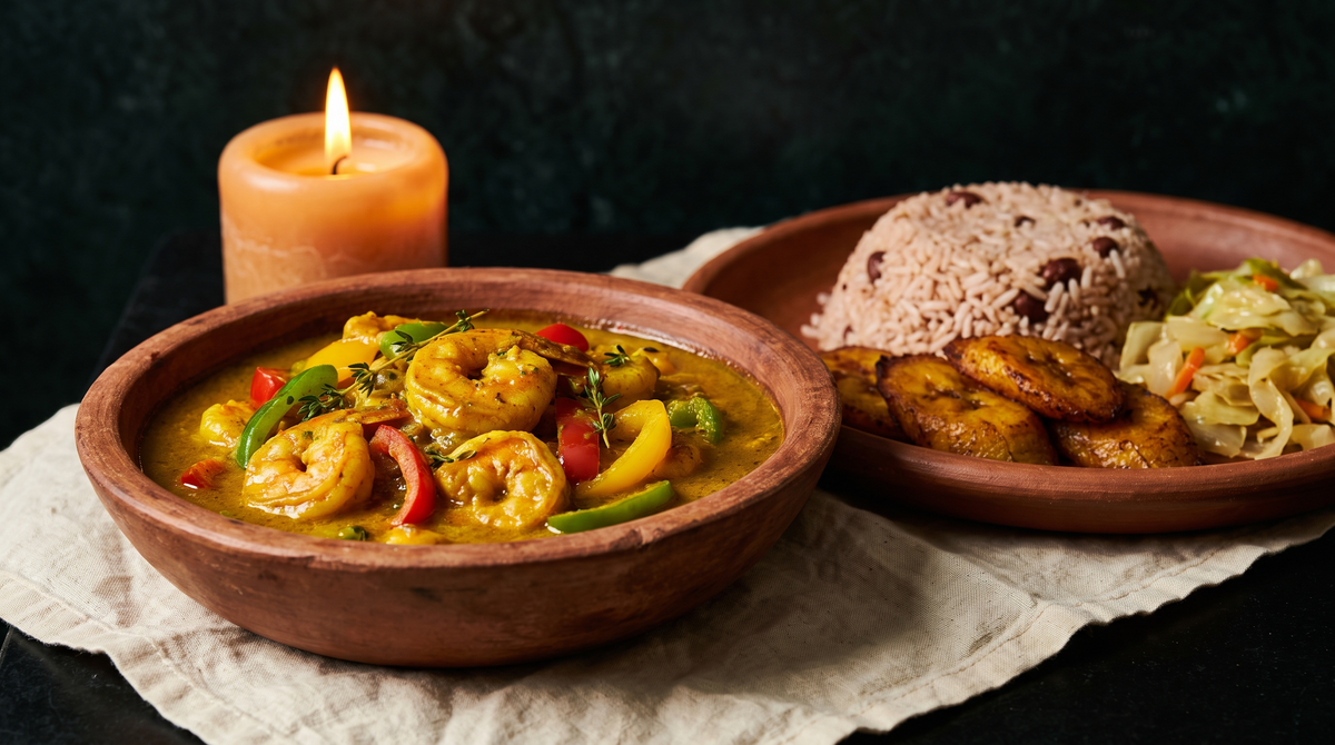 Curry Shrimp Meal from Jerk Hut